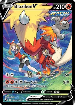 Blaziken V (Silver Tempest Trainer Gallery TG14/TG30)