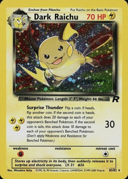 Dark Raichu (83/82) - 1