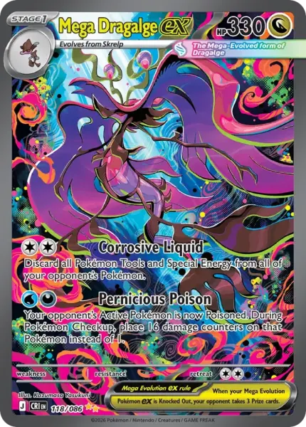 Mega Dragalge ex (Chaos Rising 118/086) - 1