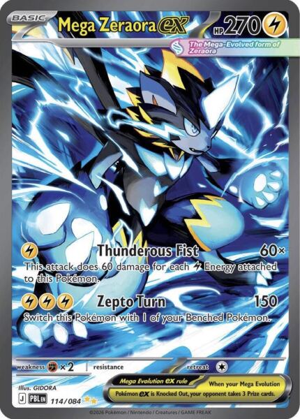 Mega Zeraora ex (114/084) - 1