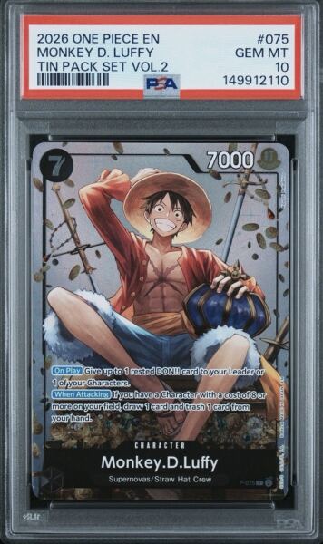 Monkey D. Luffy (2026 One Piece En) PSA 10 - 1