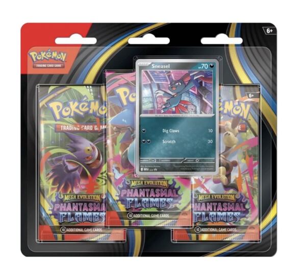 Pokemon Phantasmal Flames 3 Pack Collection Blister Box - 1