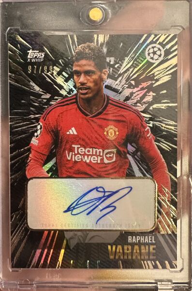 Raphael Varane Certified Autograph (Topps & Whip) - 1