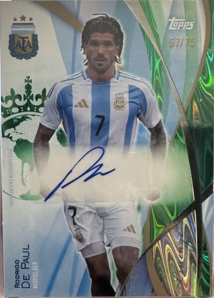 Rodrigo De Paul Certified Autograph (Topss) - 1