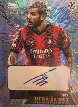 Theo Hernandez Certified Autograph (Topss & Whip)