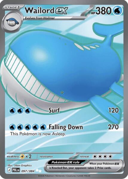 Wailord ex (097/084) - 1